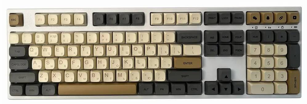 Клавиатура Epomaker EP108 Keyboard, Gateron Pro 2.0 Yellow, White, Dawn (EP108-WHT-DAW-GatY)