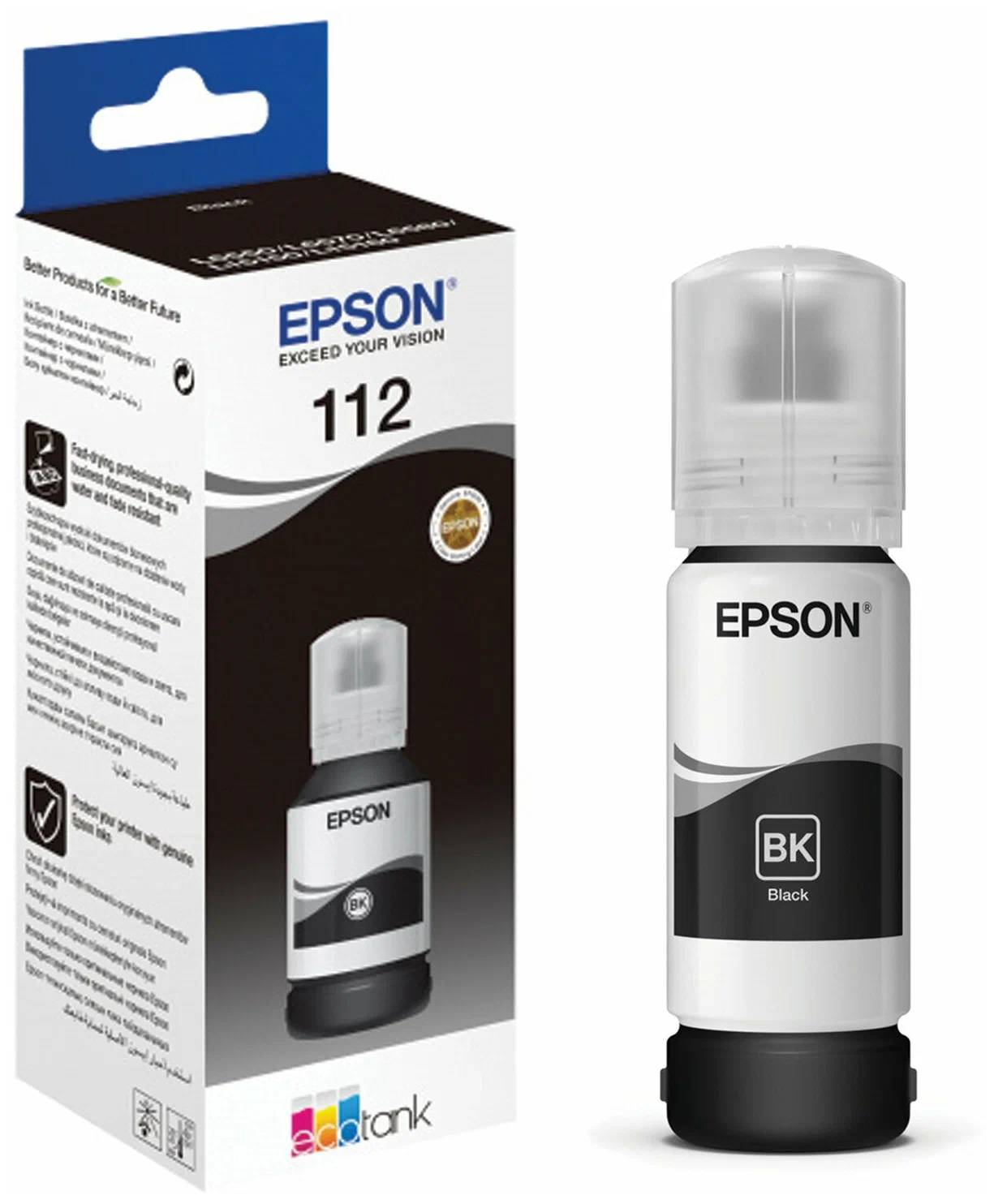 Контейнер Epson 112, черный C13T06C14A