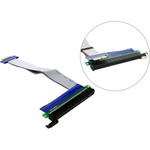 Переходник PCI-Ex1 M PCI-Ex16 F, Espada PCIEX1-X16rc