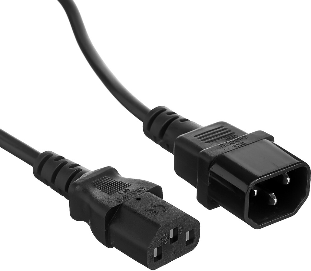 Кабель UPS - устройство, 220V, 0.5м, ExeGate Power EC-0,5P VDE-250V-3*0.75mm2 EP280620RUS