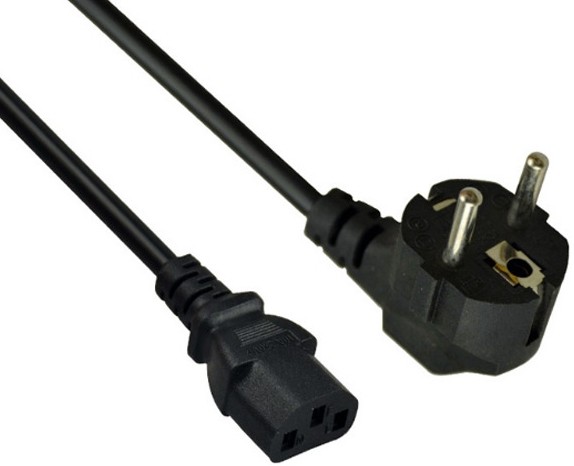 Кабель компьютер - сеть 220V, 5м, ExeGate Power PC-5P VDE-250V-3*1.0mm2 EP280666RUS