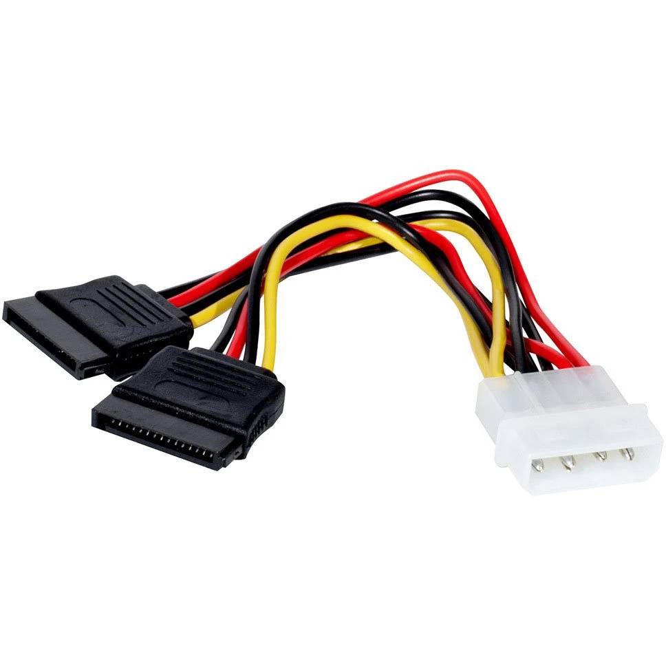 Переходник Molex -2xSATA, ExeGate EX-CC-SATA-PSY EX138935RUS