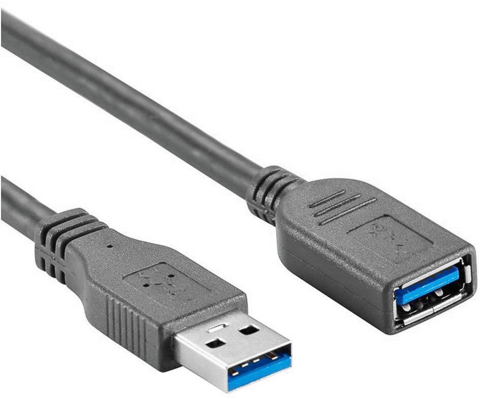 Кабель удлинитель USB3.0 (M) - USB3.0 (F), 0.5м, ExeGate EX-CC-USB3-AMAF-0.5 EX294749RUS, черный