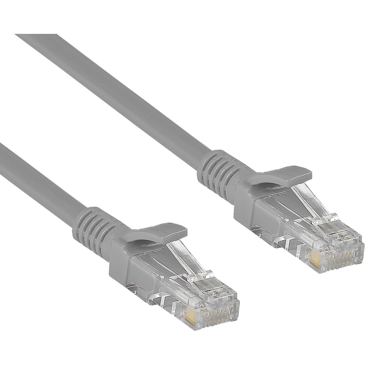 Патч-корд 7.5м, UTP cat.5e, ExeGate UTP-RJ45-RJ45-5e-7,5M-GY EX190990RUS, серый