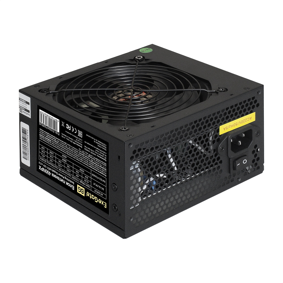Блок питания 400Вт, ExeGate 400NPX EX224732RUS-PC, 75%, SFX