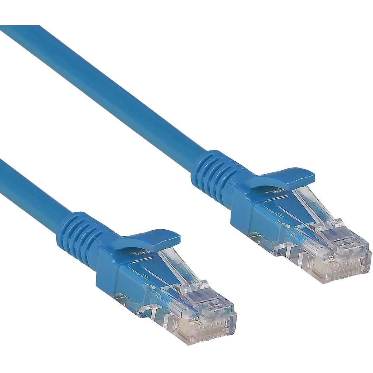 Патч-корд 1м, UTP cat.5e, ExeGate UTP-RJ45-RJ45-5e-1M-BL EX241494RUS, синий