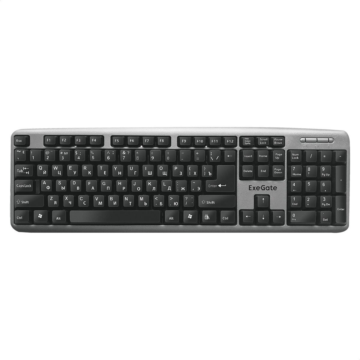 Клавиатура ExeGate LY-401 EX264086RUS, серебристый