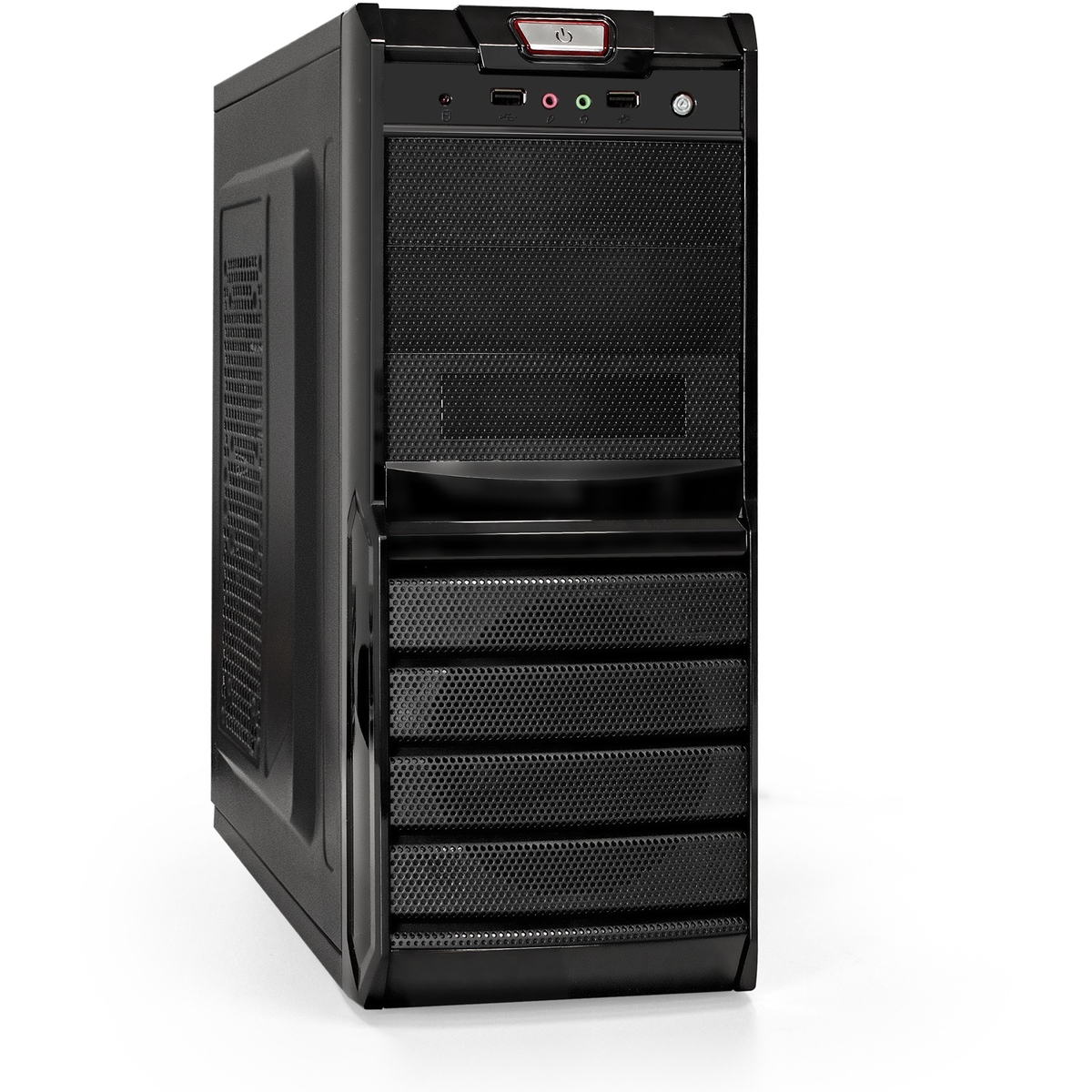 Корпус ExeGate XP-329S-XP350 EX278395RUS, черный, 350Вт, ATX