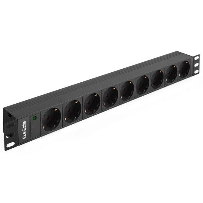 Блок силовых розеток ExeGate ServerPro PDU-19H901 Al-9S-C14 (EX280847RUS)