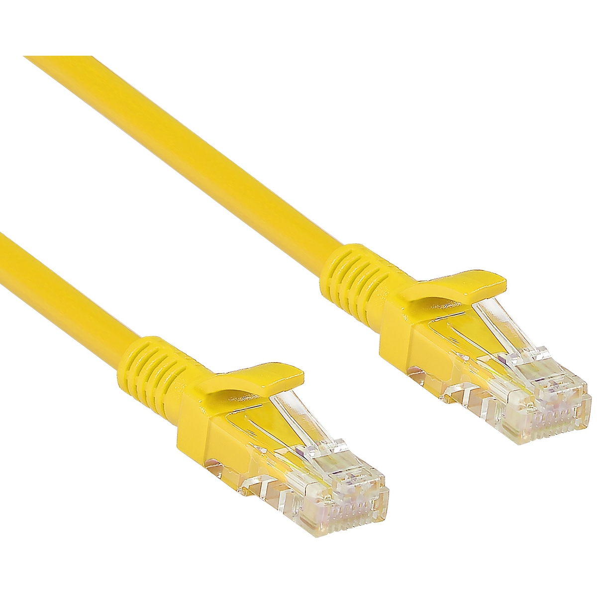 Патч-корд 5м, UTP cat.5e, ExeGate UTP-RJ45-RJ45-5e-5M-YL EX282031RUS, желтый