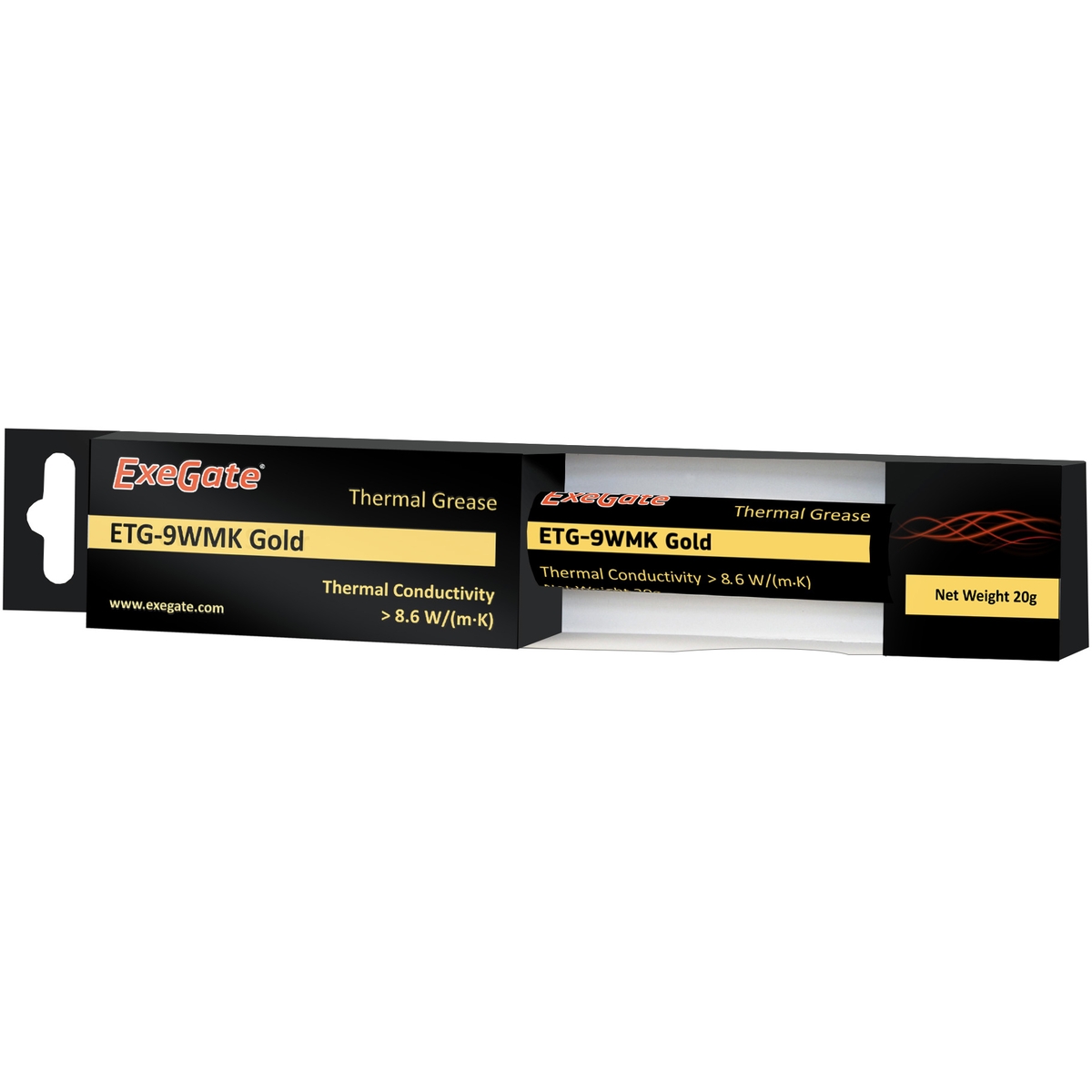 Термопаста ExeGate ETG-9WMK Gold EX282345RUS, 8.6Вт/м*К, 20г