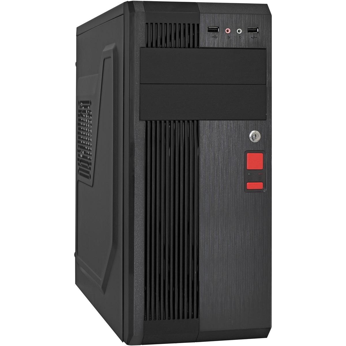 Корпус ExeGate UN-605B EX283220RUS, черный, без БП, ATX