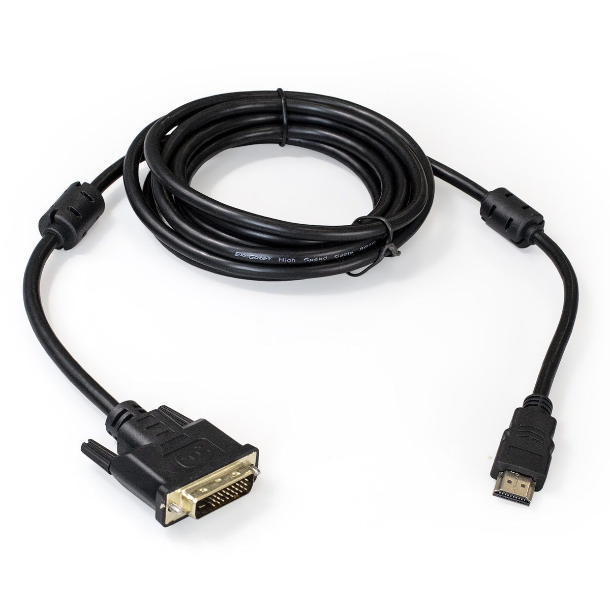 Кабель HDMI (19M) - DVI-D (25M), 2м, ExeGate EX-CC-HDMIM-DVIM-2.0 EX284906RUS
