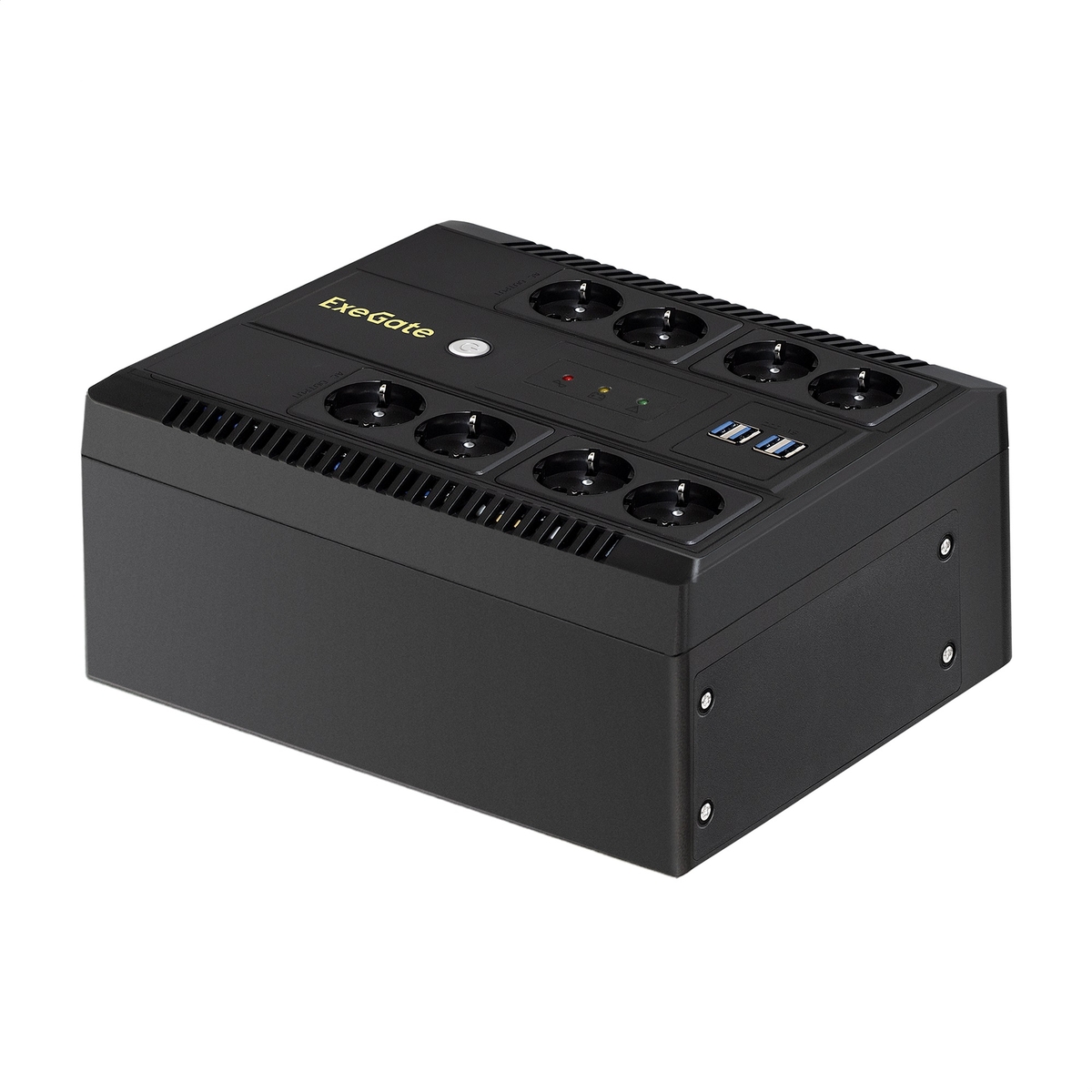 ИБП ExeGate NEO NNB-1000.LED.AVR.8SH.CH EX293855RUS, 1000VA (8xSchuko, 4xUSB)