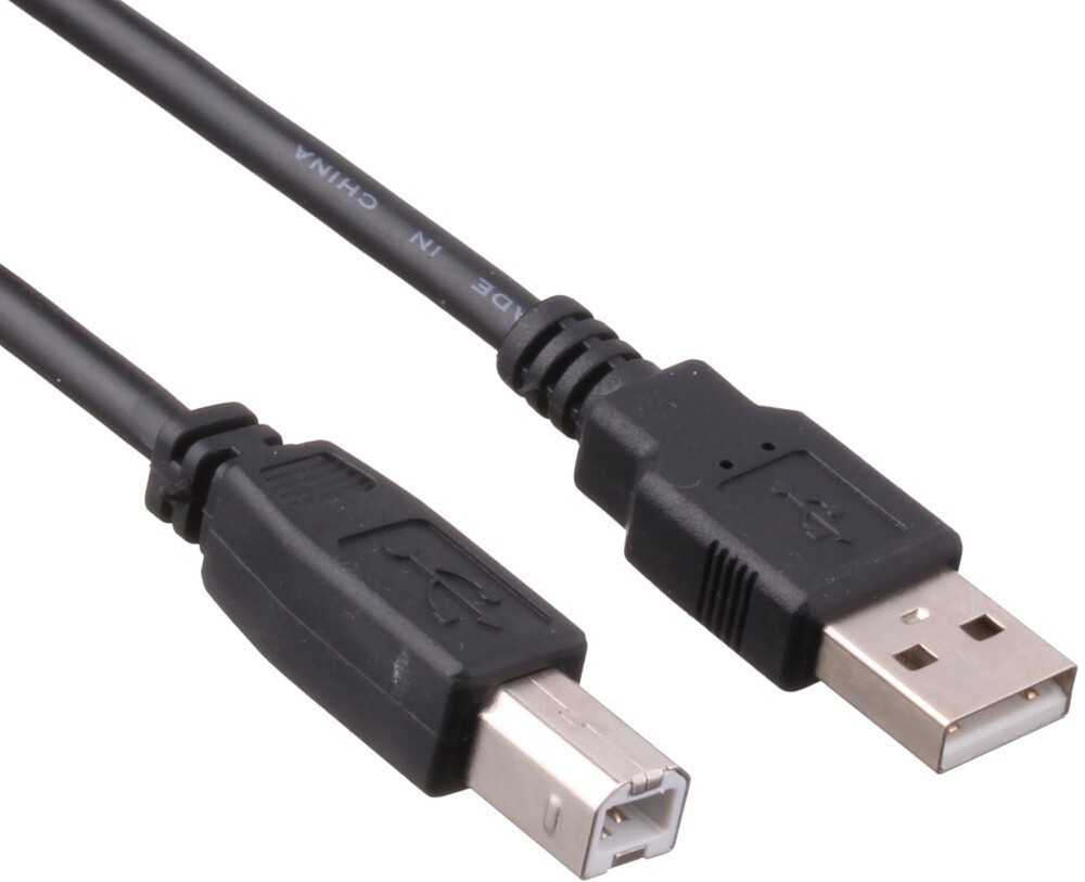 Кабель USB2.0 (AM) - USB2.0 (BM), 1м, ExeGate EX-CC-USB2-AMBM-1.0 EX294744RUS, черный