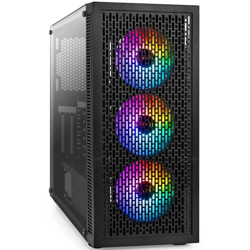 Корпус ExeGate EVO-5001A EX295766RUS, черный, без БП, ATX