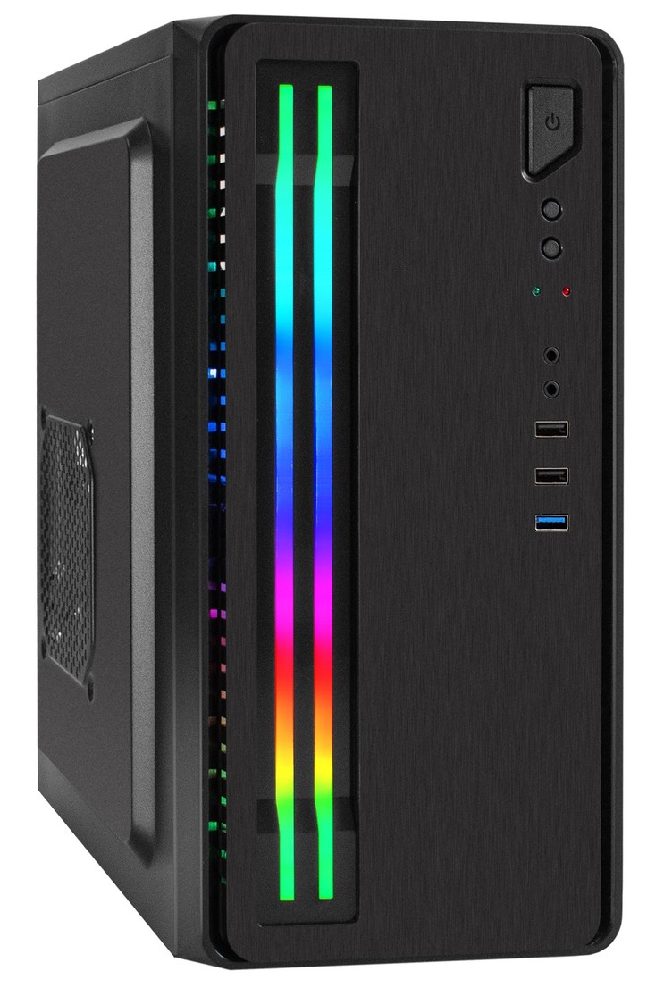 Корпус ExeGate mEVO-7805 EX296165RUS, черный, без БП, mATX