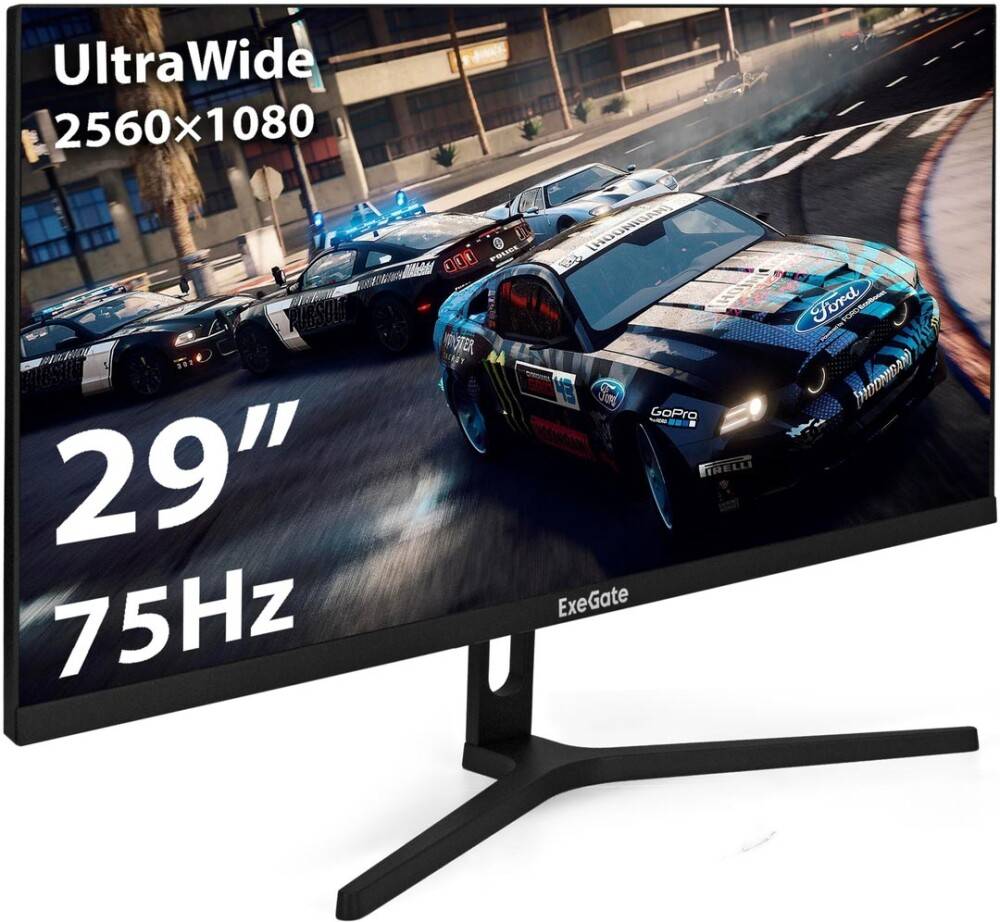 Монитор 29" ExeGate SmartView ES1500 EX297302RUS, 2560x1440, IPS, 75Hz, (DP, HDMI)