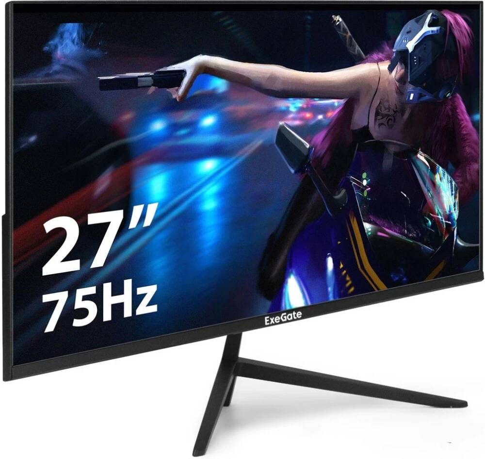 Монитор 27" ExeGate SmartView ES2707CA EX297307RUS, 2560x1440, IPS, 75Hz (HDMI, DP)