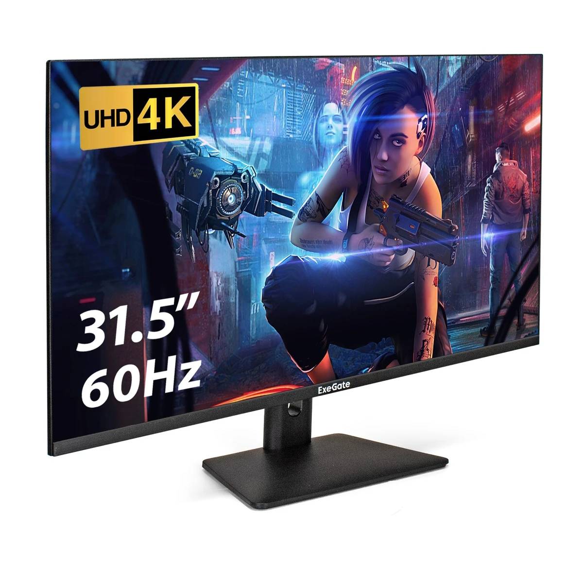 Монитор 31.5" ExeGate SmartView EF3200C EX299469RUS, 3840x2160, IPS, 60Hz, Speakers (2xHDMI, DP)