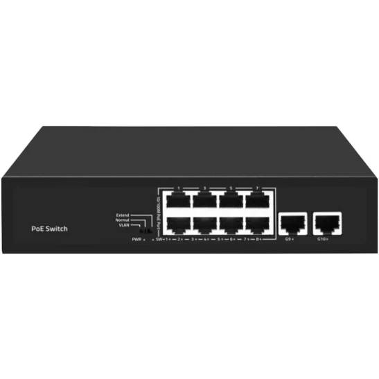 Коммутатор Falcon Eye FE-8FPG2, 8xLAN 100Mbps, 2xUplink, PoE