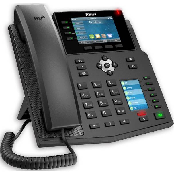 Телефон IP Fanvil X5U V2, черный