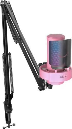 Микрофон FIFINE A8TP, розовый