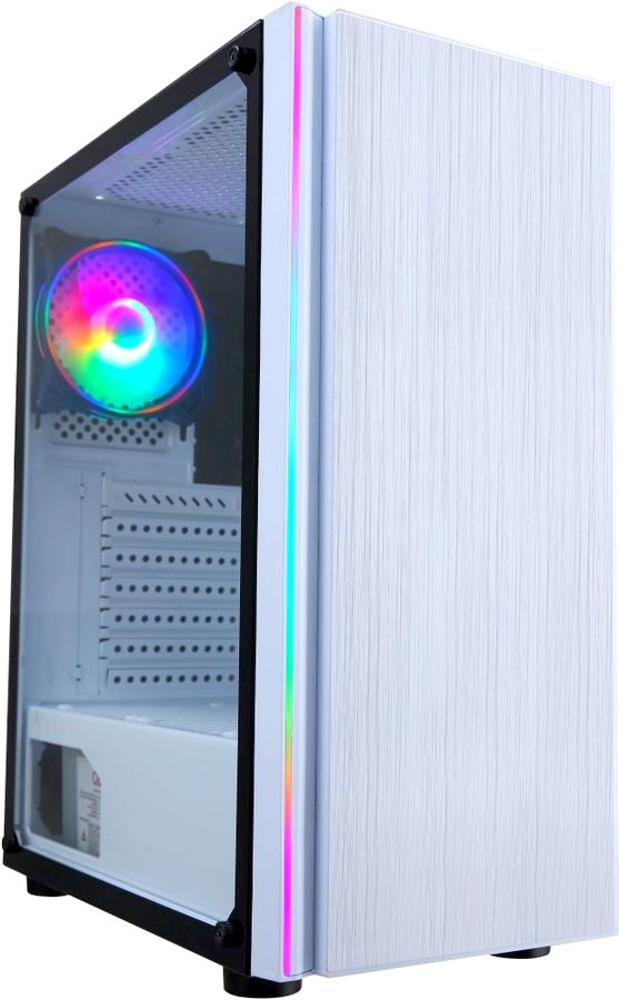 Корпус Formula CL-3302W RGB, без БП, ATX, белый