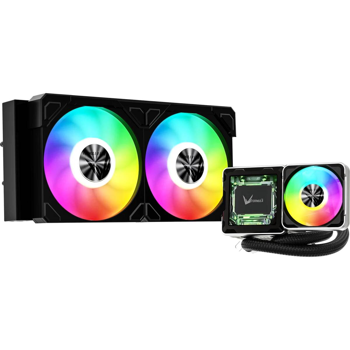 Жидкостное охлаждение Formula Cryo Wing Digi 240 BK, 280W (LGA1700 Ready)