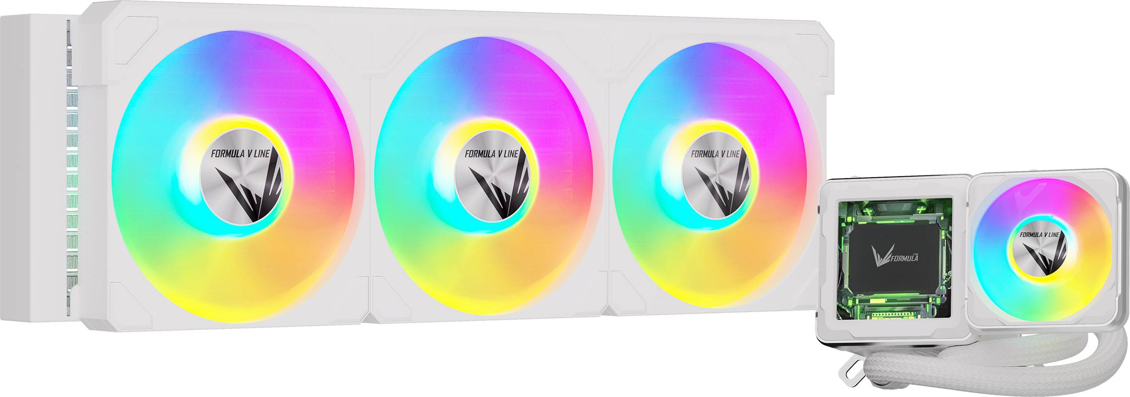 Жидкостное охлаждение Formula Cryo Wing Digi 360 WH, 340W (LGA1700 Ready)