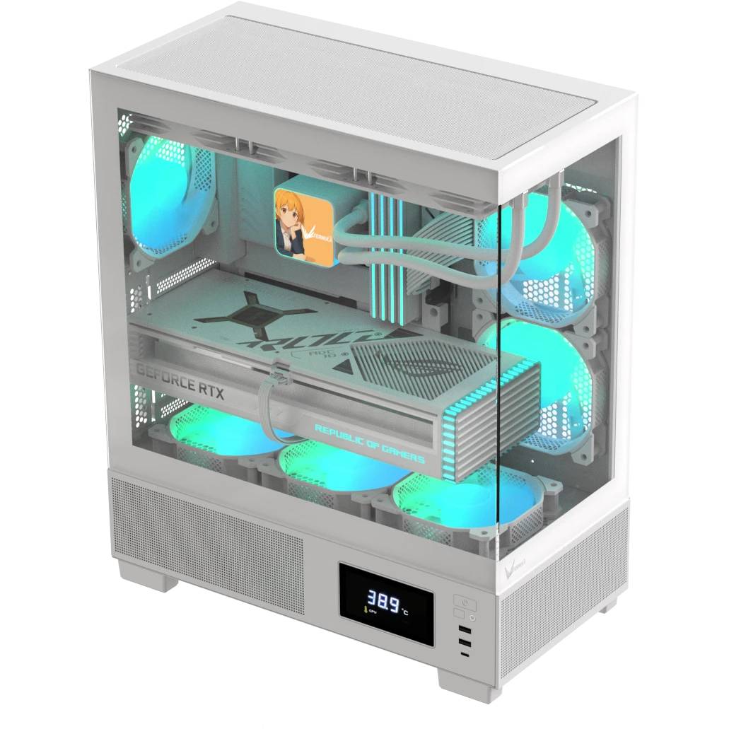 Корпус Formula Crystal E1 White, без БП, ATX