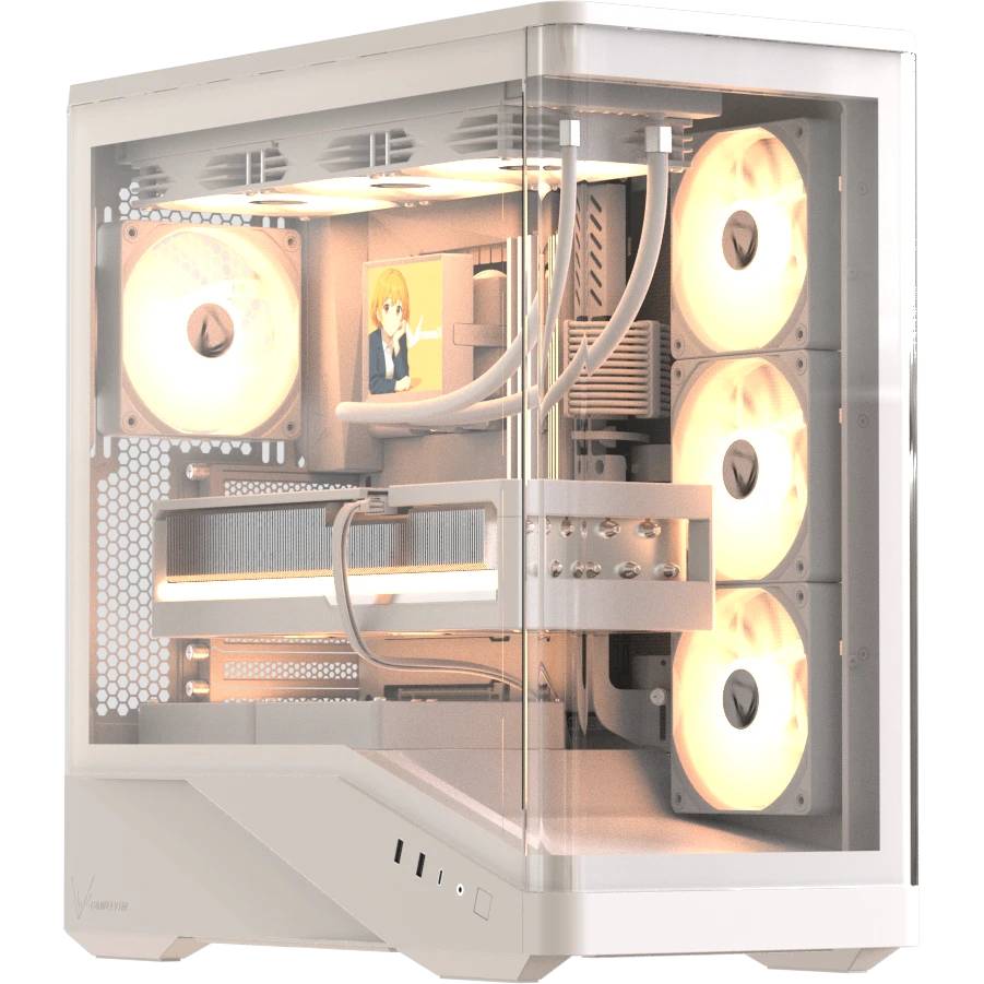 Корпус Formula Crystal U9 PA White, без БП, E-ATX