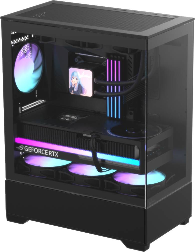 Корпус Formula Crystal Z1 V2 Black, без БП, ATX