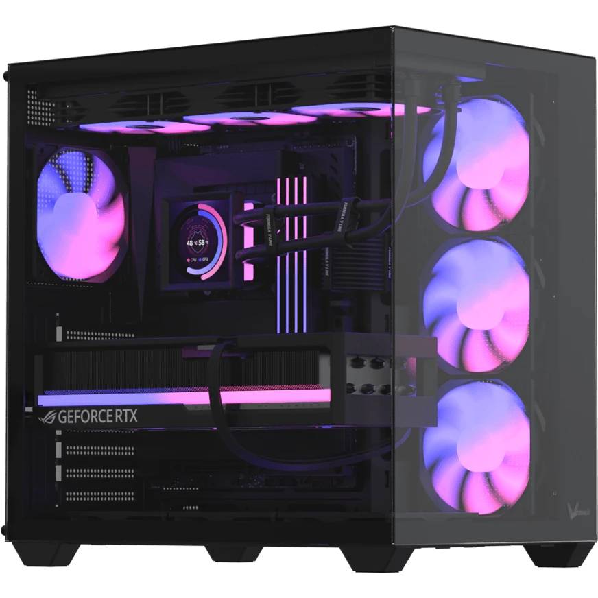 Корпус Formula Crystal Z2 V2 Black, без БП, ATX