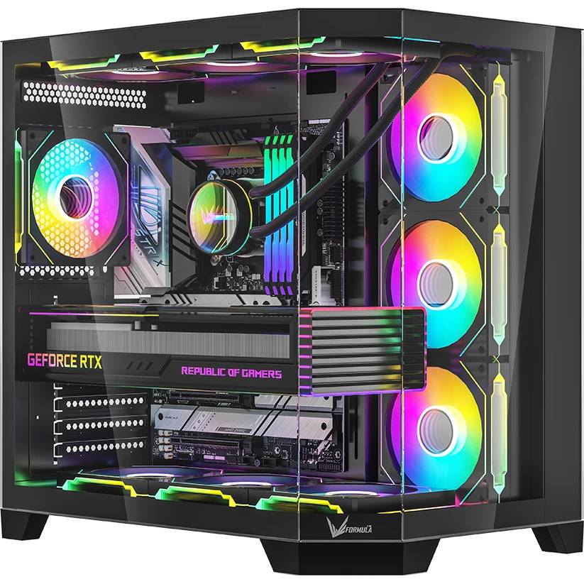 Корпус Formula Crystal Z6 черный, без БП, ATX