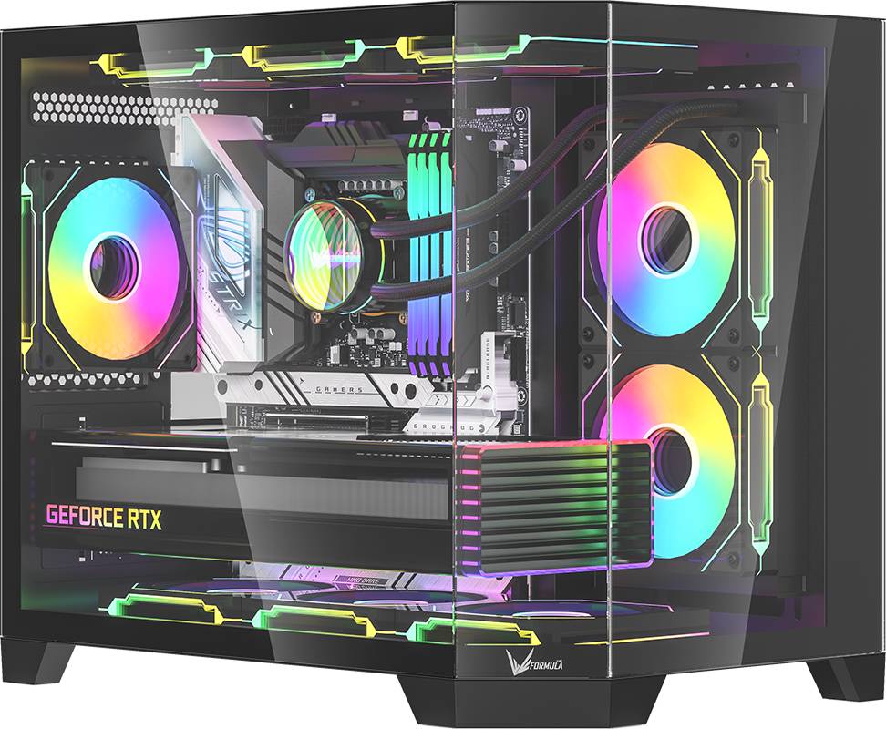 Корпус Formula Crystal Z6M Floe черный, без БП, ATX
