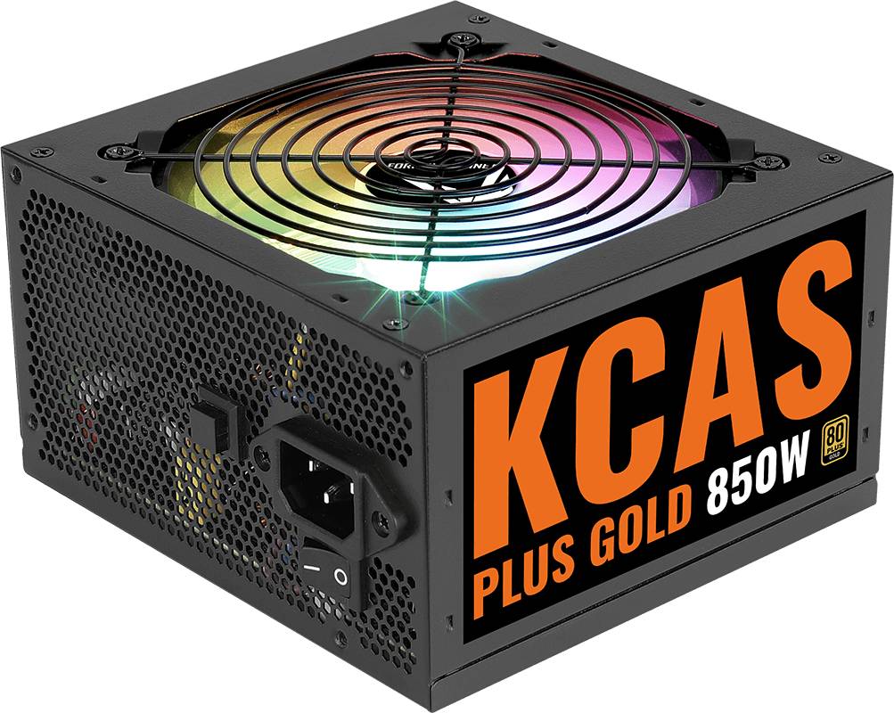 Блок питания 850Вт, Formula KCAS Plus Gold 850W RGB (kcas plus 850g), 80 Plus Gold, APFC, ATX