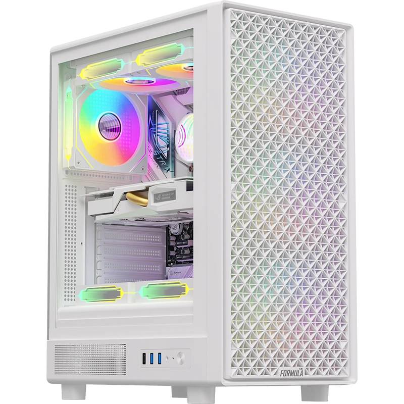 Корпус Formula Mana Dynamic AR, белый, без БП, ATX
