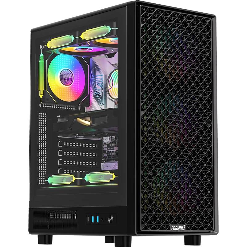 Корпус Formula Mana Dynamic AR, черный, без БП, ATX