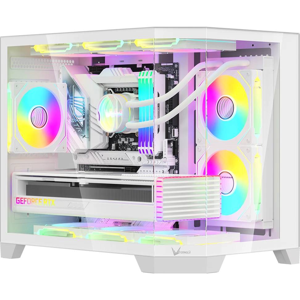 Корпус Formula Crystal Z6M Floe белый, без БП, ATX