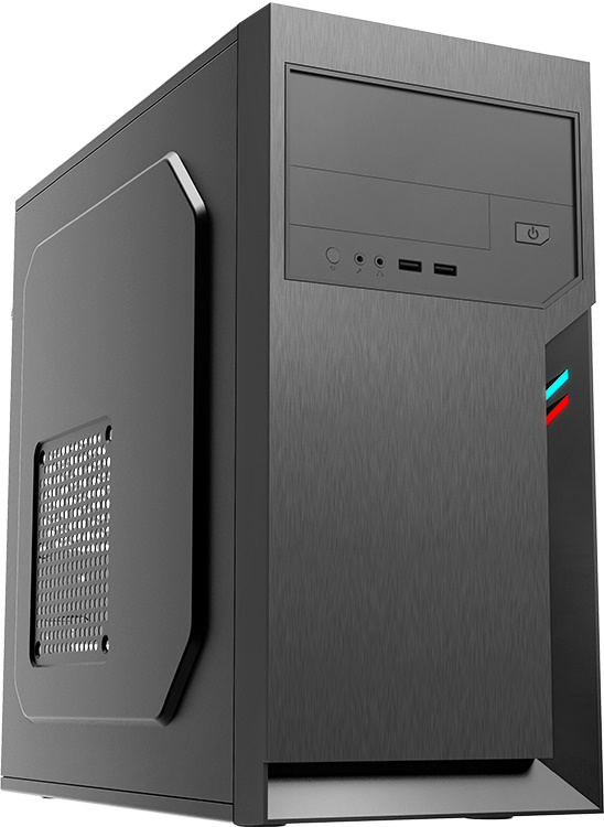 Корпус Foxline FL-702-FZ500R, 500Вт, mATX