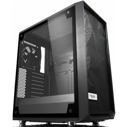 Корпус Fractal Design Meshify C Blackout TG Light Tint FD-CA-MESH-C-BKO-TGL, без БП, ATX, черный