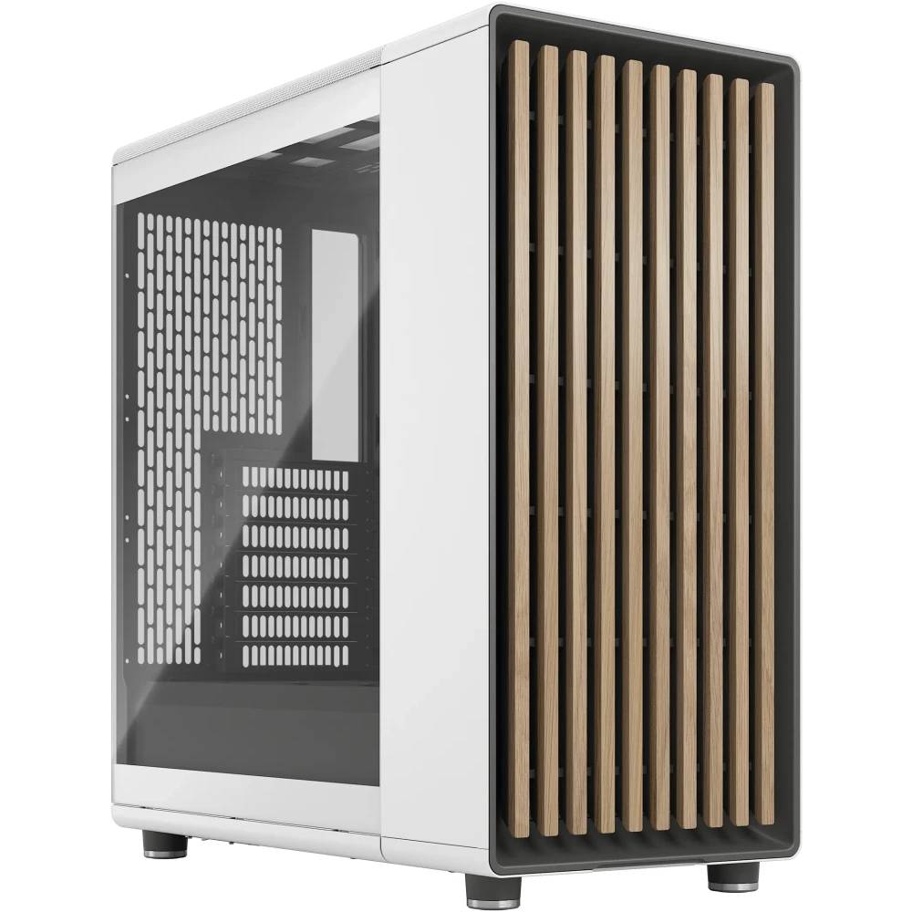 Корпус Fractal Design North Chalk White TG Clear FD-C-NOR1C-04, без БП, ATX, белый