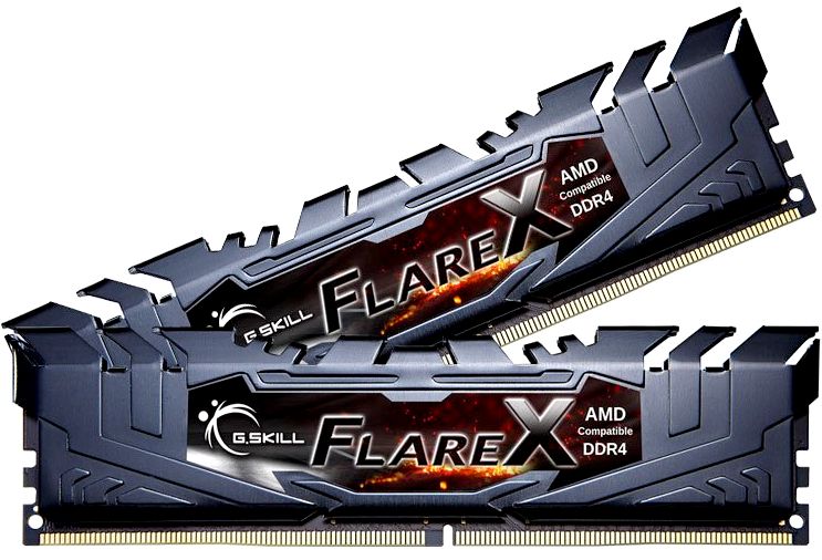Оперативная память 32Gb G.Skill Flare X Black F4-3200C16D-32GFX, DDR IV, PC-25600, 3200MHz, kit 2x16Gb