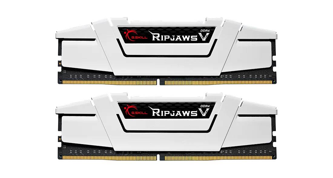 Оперативная память 32Gb G.Skill Ripjaws V White F4-3600C18D-32GVW, DDR IV, PC-28800, 3600MHz, kit 2x16Gb