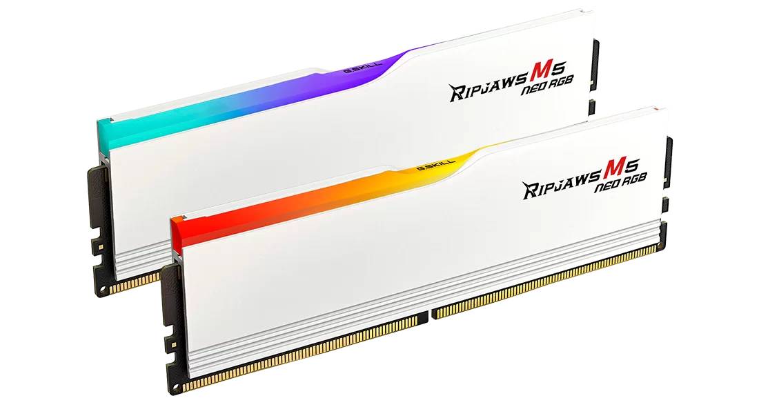 Оперативная память 32Gb G.Skill Ripjaws M5 Neo RGBl F5-6000J2836G16GX2-RM5NRW, DDR V, PC-48000, 6000MHz, kit 2x16Gb