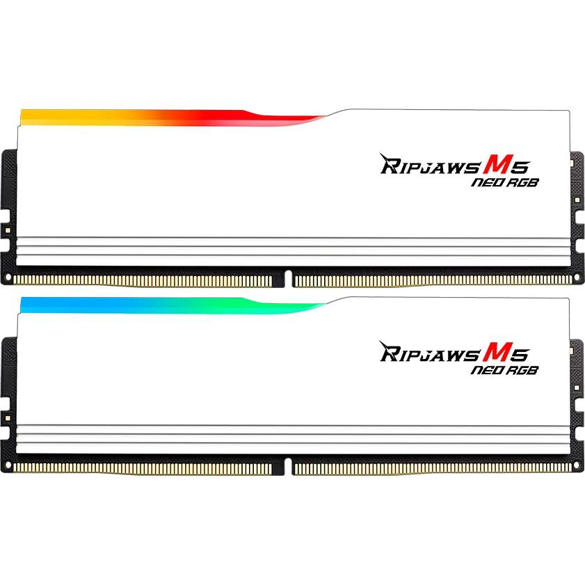 Оперативная память 32Gb G.Skill Ripjaws M5 Neo RGB White F5-6000J3038F16GX2-RM5NRW, DDR V, PC-48000, 6000MHz, kit 2x16Gb