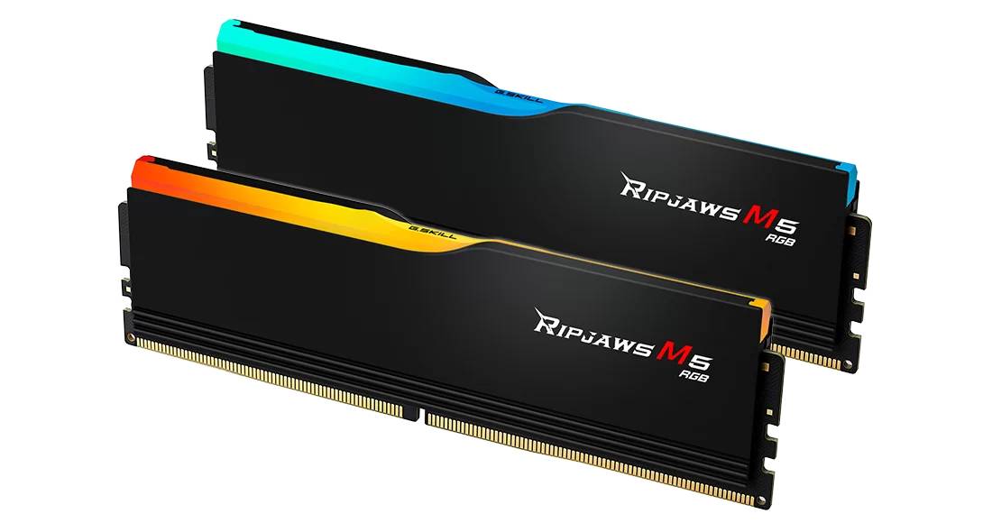 Оперативная память 32Gb G.Skill Ripjaws M5 RGB Black F5-6000J3636F16GX2-RM5RK, DDR V, PC-48000, 6000MHz, kit 2x16Gb