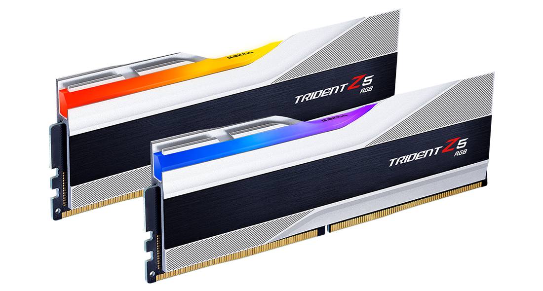 Оперативная память 32Gb G.Skill Trident Z5 RGB Silver F5-6000J3636F16GX2-TZ5RS, DDR V, PC-48000, 6000MHz, kit 2x16Gb