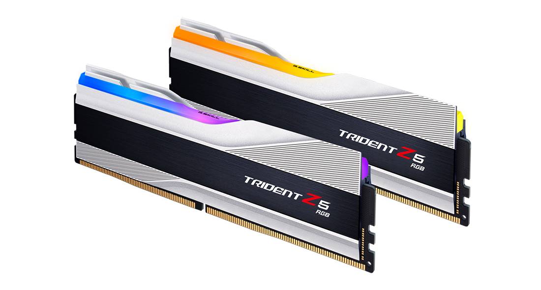 Оперативная память 32Gb G.Skill Trident Z5 RGB Silver F5-6000J4040F16GX2-TZ5RS, DDR V, PC-48000, 6000MHz, kit 2x16Gb